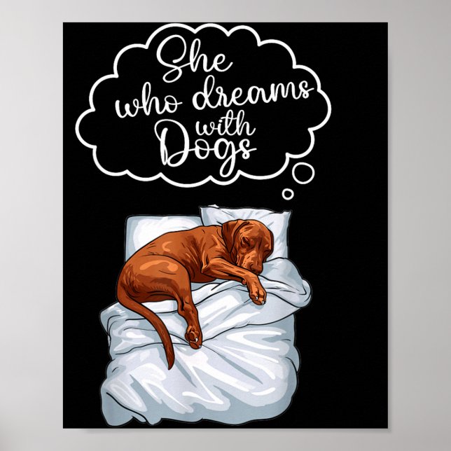 Poster Vizsla Dog Nightgown Pajama  (Frente)