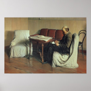 Poster Vladimir Lenin em Smolny, 1930