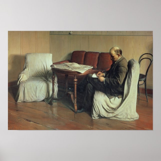 Poster Vladimir Lenin em Smolny, 1930 (Frente)