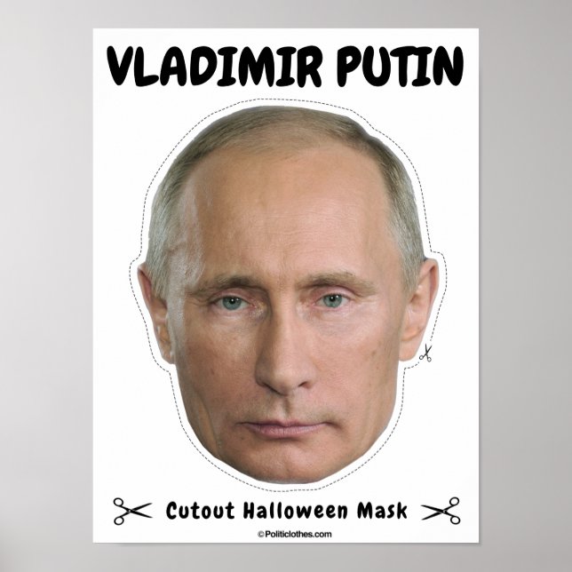 Poster Vladimir Putin Halloween Mask (Frente)