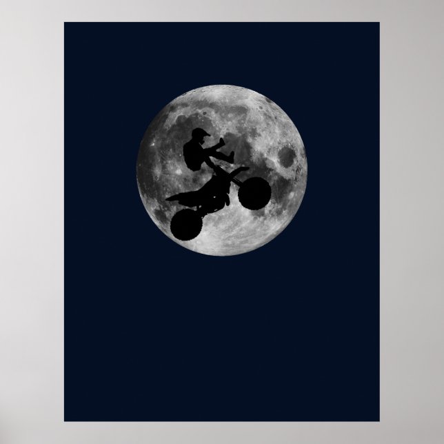 Poster Voando alto (motocross) (Frente)