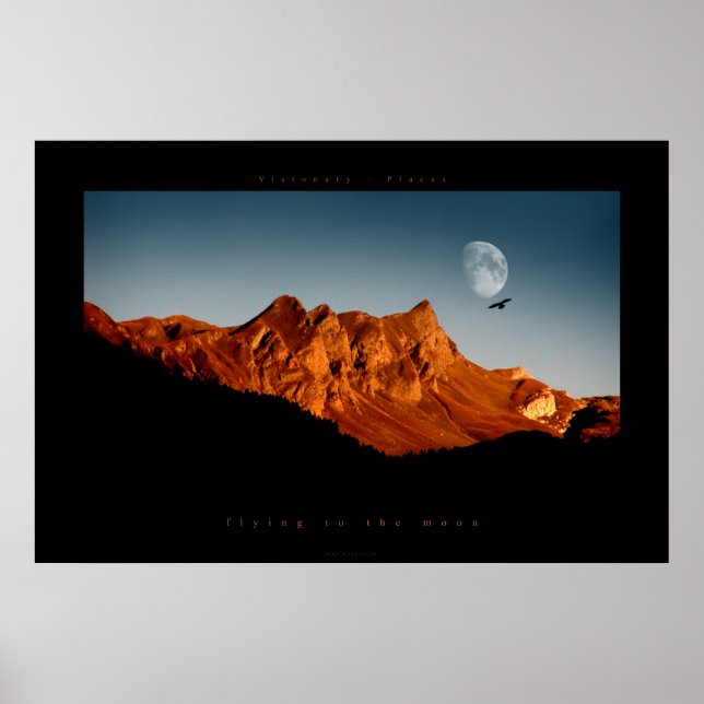 Pôster voando para a lua (Frente)