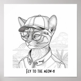 Poster Voar para a arte do gato-de-abissínia