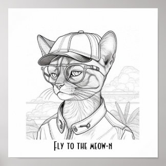Poster Voar para a arte do gato-de-abissínia