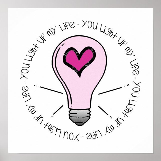 Poster Você Acende Minha Vida (Frente)