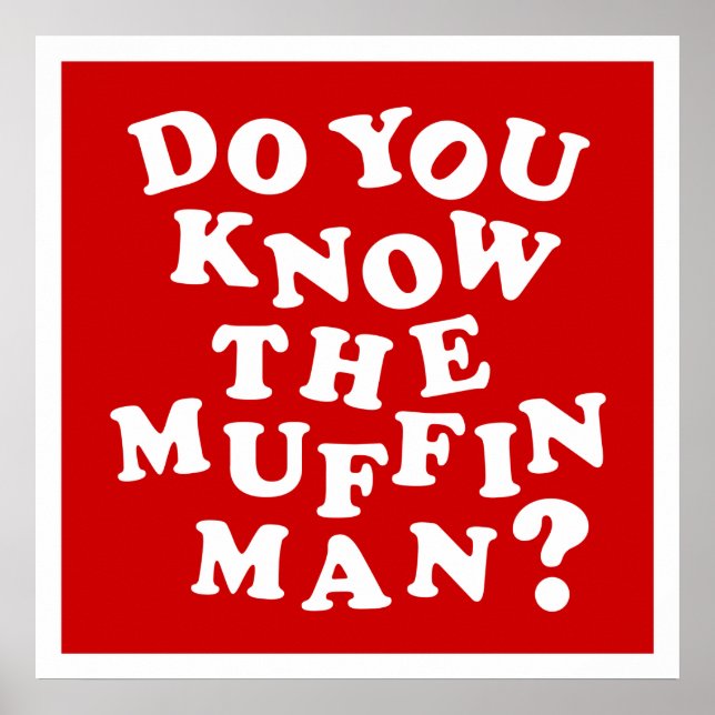 Poster Você conhece o Homem do Muffin? (Frente)