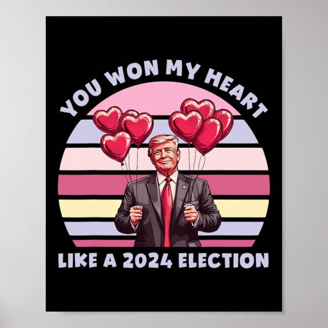 Poster Você conquistou meu coração como uma eleição engra (Frente)