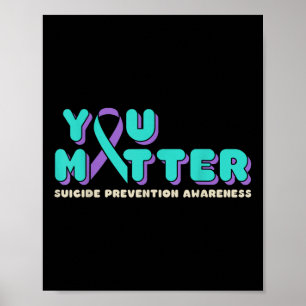 Poster Você Conscientização sobre Prevenção do Suicídio F