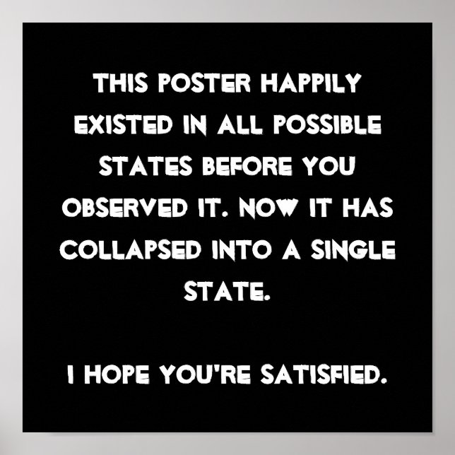 Pôster Você desmaiou! Humor da Física Quântica (Frente)