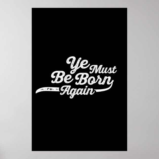 Poster Você Deve Ser Nascer Novamente (Frente)