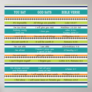 Poster VOCÊ DIZ que o DEUS DIZ versos inspirados da