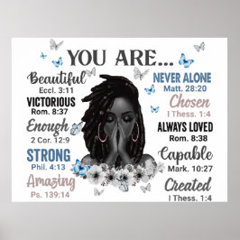 Poster Você É A Rainha Negra Melanina Mulheres Que Deus D