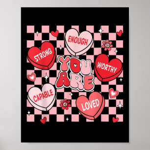 Poster Você É Amado O Suficiente Professor De Coração Doc