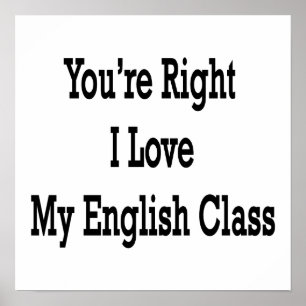 Pôster Você é amor direito de I minha classe inglesa
