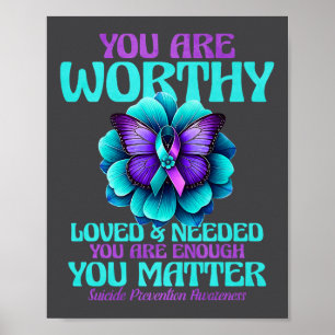 Poster Você é Digno Você é Amado Você é Necessário Prêmio