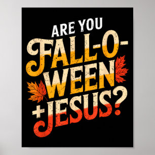 Poster Você é Falloween Jesus Cristão Divertido Cristão 