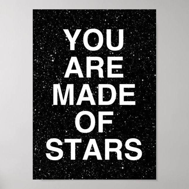 Poster Você É Feita De Estrelas (Frente)