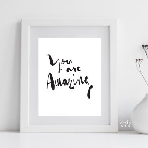 Poster Você é incrível Minimalista Motivacional Inspirado