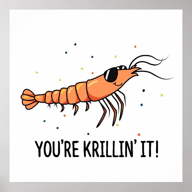 Poster Você é Krillin, é engraçado, Krill Pun (Frente)