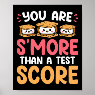 Poster Você É Mais Do Que Uma Pontuação De Teste - Dia De