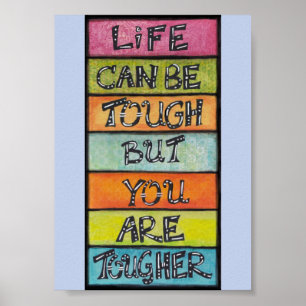 Poster Você É Mais Forte - Arte Divertida e Inspiradora