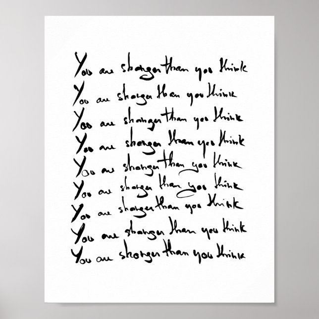Poster Você é mais forte do que pensa! (Frente)