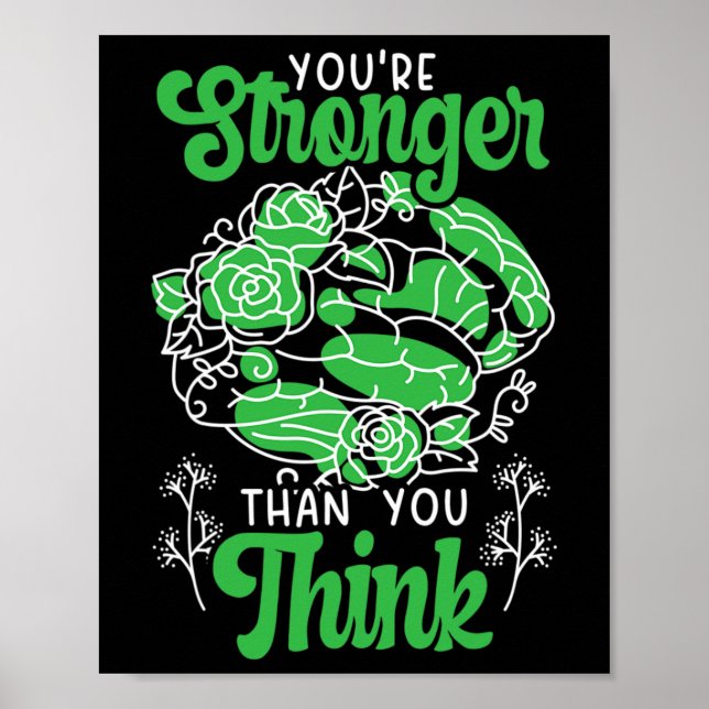 Poster Você é mais forte do que você pensa que a saúde me (Frente)