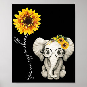Poster Você É Meu Presente De Elefante Sunshine Hippie Su