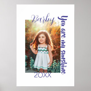 Poster você é meu sol amarelo NOME DA FOTO ANO ROXO