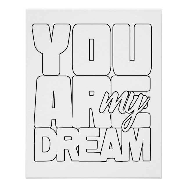 Pôster Você é meu sonho (Frente)