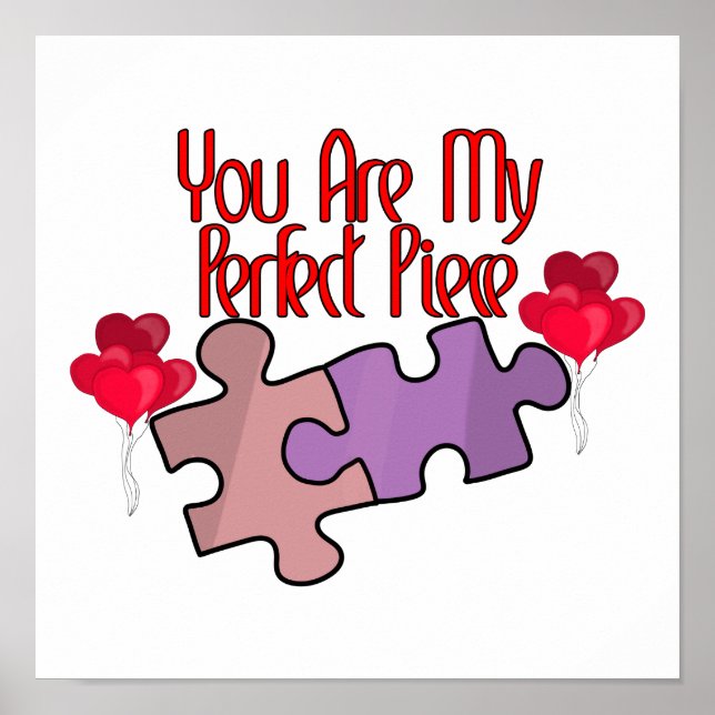 Poster Você É Minha Peça Perfeita (Frente)