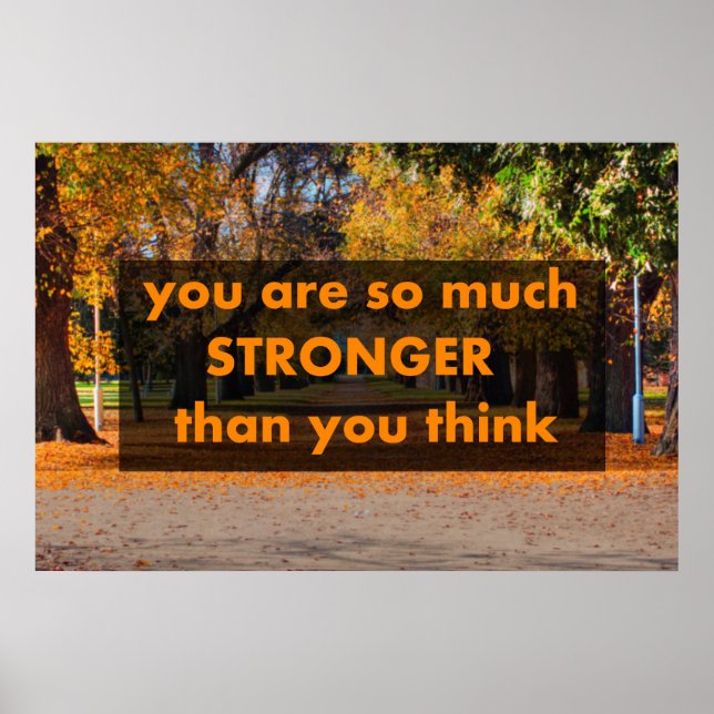 Poster Você é muito mais forte do que pensa (Frente)