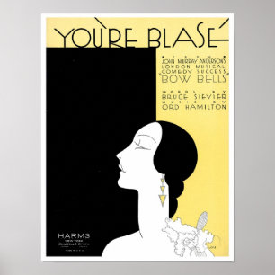 Poster Você é o Cobrir do Facebook Blase Vintage