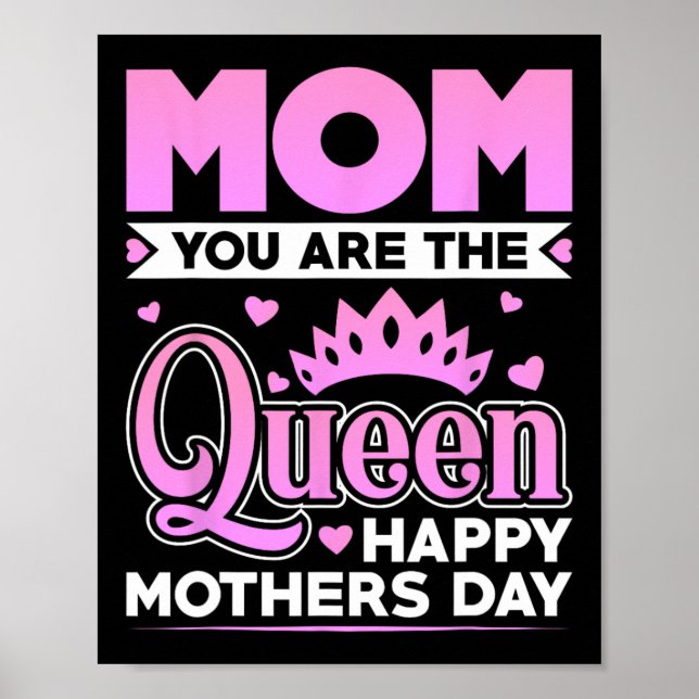 Poster Você É O Feliz dia de as mães Da Rainha (Frente)