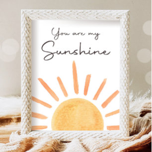 Poster Você É O Meu Pequeno Aniversário De Sol
