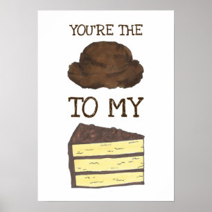Poster Você é o Sorvete do meu amor por comida de bolo