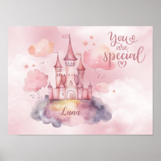 Poster Você é Palácio Especial na Nuvem Rosa