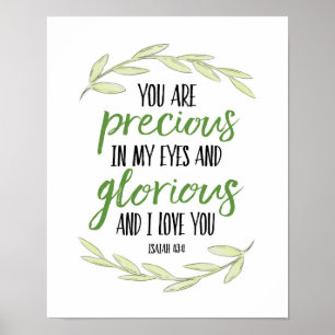 Poster Você é precioso em meu Eyes2 - 43:4 de Isaiah