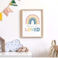 Você é tão amada Rainbow Baby Nursery