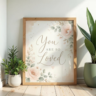 Poster Você É Tão Amado Arte de Parede para Berçário Post