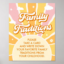 Poster Você é Tradição da Família de Chás de fraldas Suns