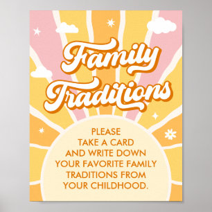 Poster Você é Tradição da Família de Chás de fraldas Suns