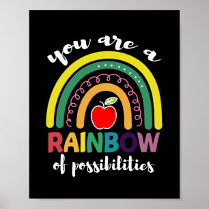 Poster Você É Um Arco-Íris De Possibilidades Professor