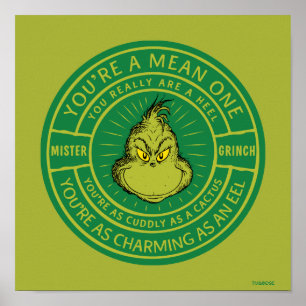 Poster Você é um Crachá do Senhor Grinch Mau