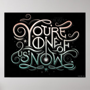 Pôster Você é um de nós, agora, com uma imagem colorida