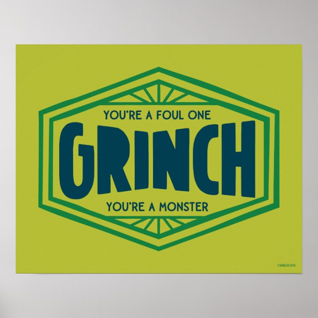 Poster Você é um Grinch Repulsivo (Frente)