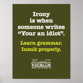 Pôster Você é um idiota.