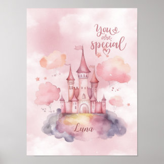 Poster Você é um Lugar Especial na Nuvem Rosa