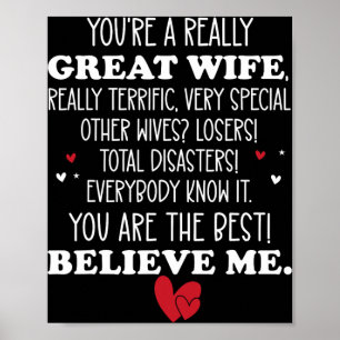 Poster Você É Uma Grande Esposa Trump Melhor Esposa Você 