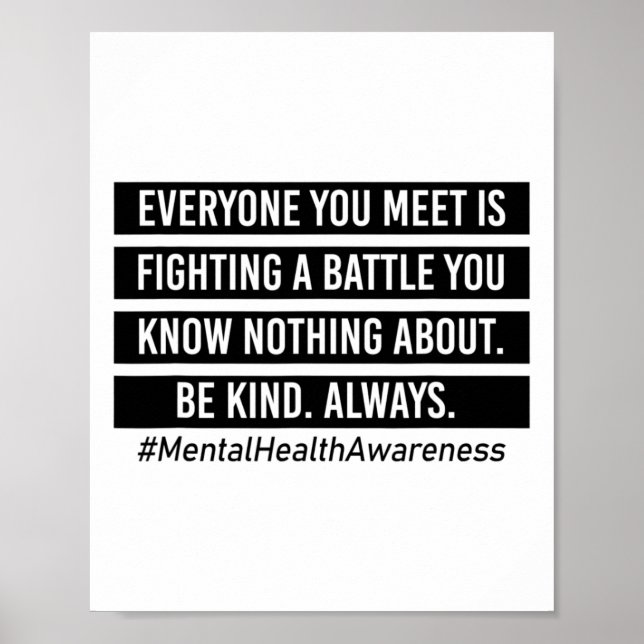 Poster Você Encontra-Se Lutando Contra Um Apoio Mental À  (Frente)